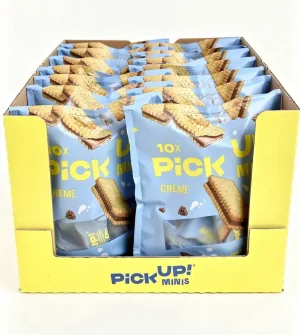 Pick Up! minis, cookie with milk flavored filling, 10-individually wrapped, 3.7-ounce / 106-gram bag (case of 14)