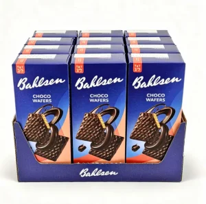 Bahlsen dark choco wafers, 3.4-ounce / 97-gram in box (case of 12)