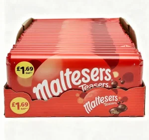 Maltesers chocolate candy bar with mini malt balls, 3.52-ounce / 100-gram in wrapper (case of 23)