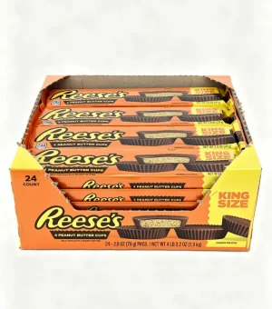 Reese's 4-peanut butter cups milk chocolate, king size 2.8-ounce / 79-gram in wrapper (case of 24)