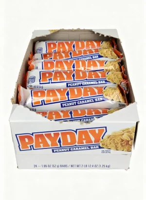 Pay Day peanut caramel candy bar 1.85-ounce / 52-gram in wrapper (case of 24)