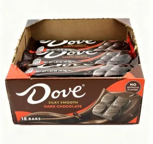 Dove dark chocolate candy bar 1.44-ounce / 40.8-gram in wrapper (case of 18)