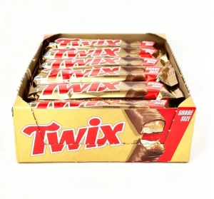 Twix caramel & milk chocolate cookie bars, 4-piece share size 3.02-ounce / 85.6-gram in wrapper (case of 24)