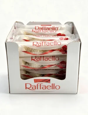 Confetteria Raffaello coconut wafer balls, 16 x 4-count, 1.4-ounce / 40-gram in wrapper (master case of 4)