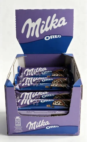 Milka Oreo center chocolate covered bar, 1.3-ounce / 37-gram wrapper (case of 36)