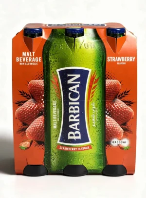 Barbican strawberry flavor malt beverage, 6 x 330-ml glass bottles (case of 4)