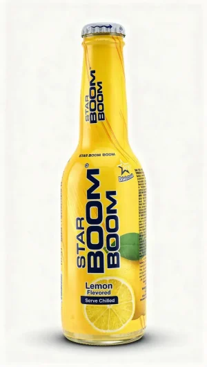Star Boom Boom lemon flavored beverage 250-ml glass bottle (case of 24)