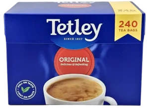 Tetley original tea 240-bags, 26.5-ounces / 750-grams in a flip top box (case of 3)