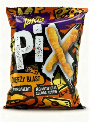 Takis Pix cheezy blast, zero heat, cheese snack 8.5-ounce / 240.9-gram bag (case of 12)
