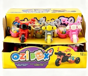 Ozi Box Horse & Carriage candy filled plastic toys, 15-gram, display box (case of 12)