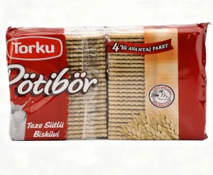 Torku Potibor taze sutlu biskuvi, 4-packets, 24.7-ounce / 700-gram (case of 6)