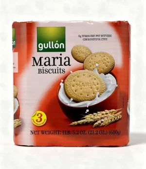 gullon Maria biscuits, 3-individually wrapped stacks, 21.2-ounce / 600-gram box (case of 10)