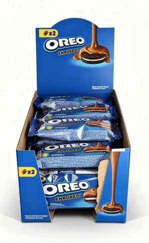 Oreo enrobed chocolate covered oreo cookie, 2-cookies, 1.44-ounce / 41-gram wrapper (24)