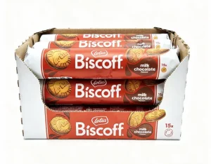 Lotus Biscoff milk chocolate cream sandwich cookie, 15-count 5.3-ounces / 150-grams (case of 9)