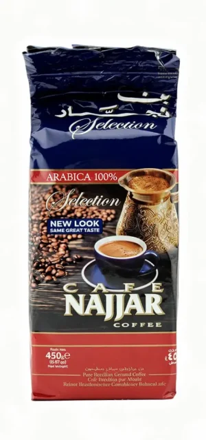 Cafe Najjar Selection ground coffee 1-pound / 450-gram brick style wrapper (case of 10)