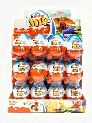 Kinder Joy candy and toy for boys in plastic egg, 24 x 20-grams