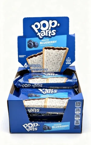 pop-tarts frosted blueberry flavor, 2-toaster pastries 3.3-ounce / 96-gram wrapper (case of 6)