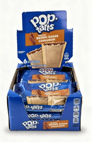 pop-tarts frosted brown sugar cinnamon flavor, 2-toaster pastries 3.3-ounce / 96-gram wrapper (case of 6)