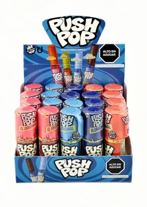 Push Pop, 4 flavors, 14-gram plastic dispenser (case of 20)