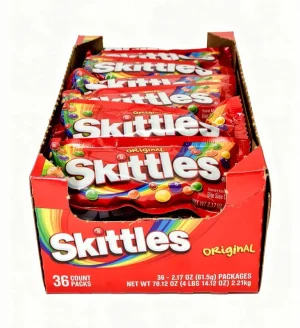 Skittles original flavor bite sized candies, 2.17-ounce / 61.5-gram wrapper (case of 36)