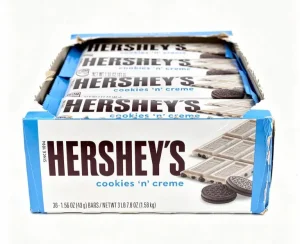 Hershey's cookies 'n' creme candy bar 1.55-ounce / 43-gram in wrapper (case of 36)