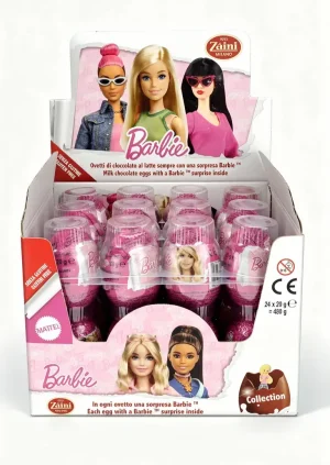 Zàini Milano Barbie chocolate egg with surprise inside 20-gram (display of 24)