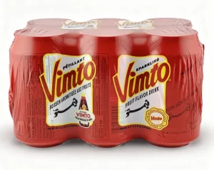 Vimto sparkling fruit flavored drink, 6 cans each 11.2-fluid ounce / 330-ml can wrapped as a 6-pack (tray of 4-6-packs)