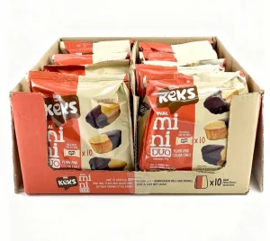 Bifa Keks mini duo, plain and cocoa cake, 10-individually wrapped 5.99-ounce / 170-gram bag (case of 10)