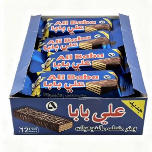 Ali Baba milk chocolate wafers 30-gram in wrapper (case of 12)