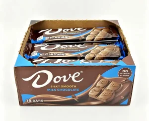 Dove milk chocolate candy bar 1.44-ounce / 40.8-gram in wrapper (case of 18)