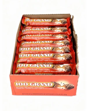 100 Grand rich caramel, milk chocolate, crispy crunchies candy bar 1.5-ounce / 42.5-gram in wrapper (case of 36)