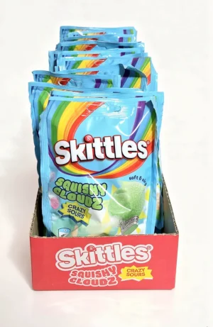Skittles Squishy Cloudz crazy sours soft candy 3.31-ounce / 94-gram in wrapper (case of 18)