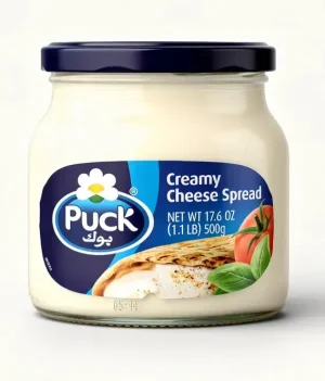 Puck creamy cheese spread, 500-gram glass jars (case of 6)