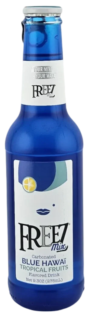Freez Mix carbonated blue hawai tropical fruits flavored drink 6 x 9.3-ounce / 276-ml glass bottles (case of 4 6-packs)