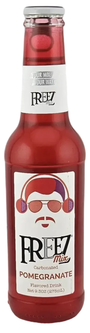 Freez Mix carbonated pomegranate flavored drink 6 x 9.3-ounce / 276-ml glass bottles (case of 4 6-packs)
