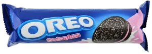 Oreo chocolate sandwich cookies with strawberry flavored cream 3.7-ounce / 105-gram wrapper (case of 24)