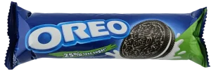 Oreo chocolate sandwich cookies with vanilla flavored cream, 25% less sugar 3.7-ounce / 105-gram wrapper (case of 24)