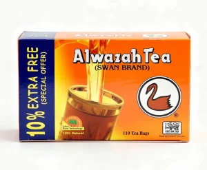 Alwazah ceylon tea, 2-gram bags, 10% free 110ct Box (case of 36)
