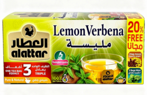Al Attar lemon verbena tea, 20-tea bags in box (case of 12)